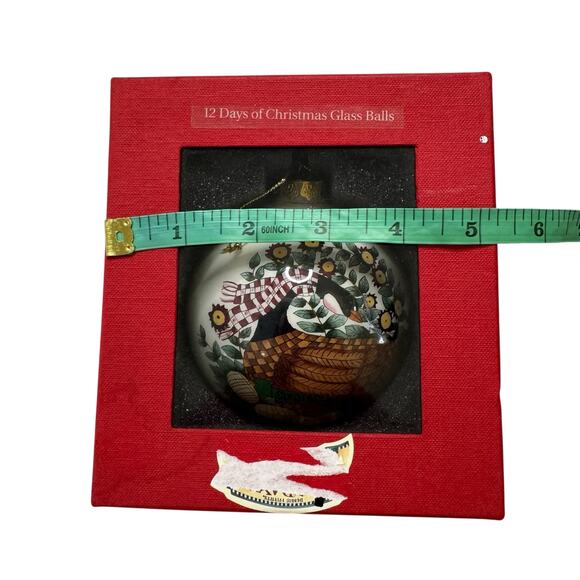 Vintage Debbie Mumm *NEW* 12 Days of Christmas 6 Geese A’Laying Ornament Ball - Picture 9 of 10